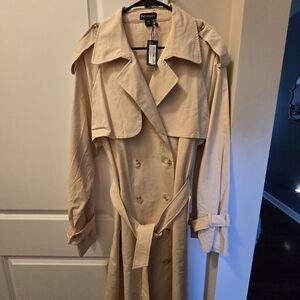 Pretty little things Beige Trench Coat Nwt